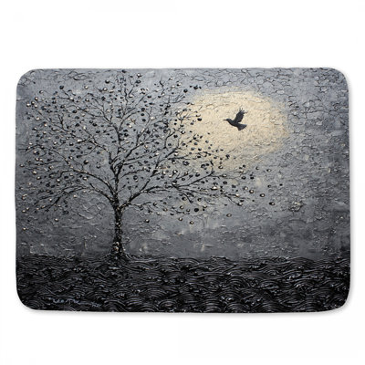 Tapis de bain arbre clair de lune