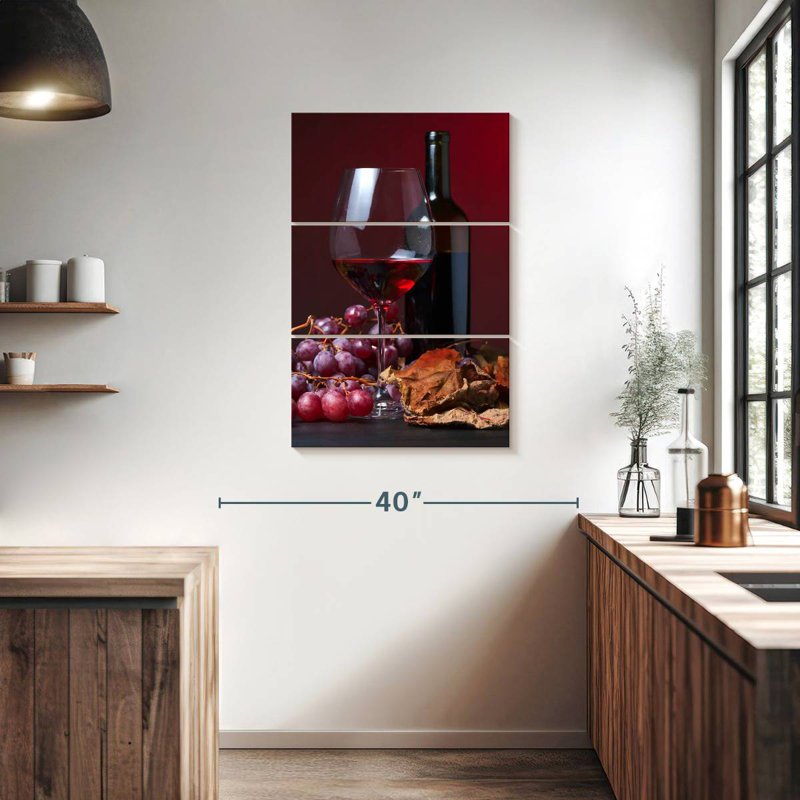 Vin rouge d'automne Yarlin, H 38 po x l 24 po