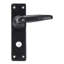 Black Smooth Lever Bathroom Set