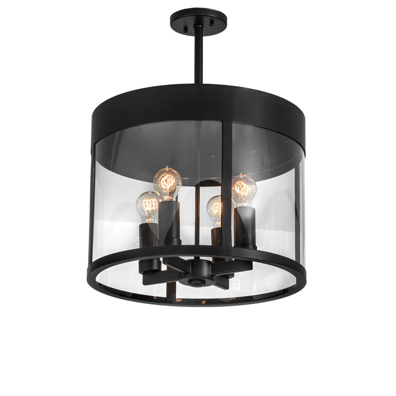 Luminaire suspendu cylindrique 4 lumières Cilindro