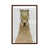 Toile avec cadre en bois brun sélectionné