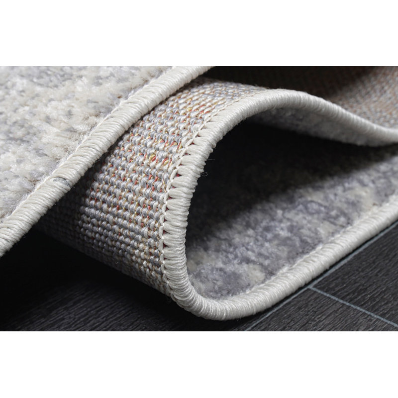 Tapis gris Oklee, Rectangle 5 pi 2 po x 7 pi 6 po