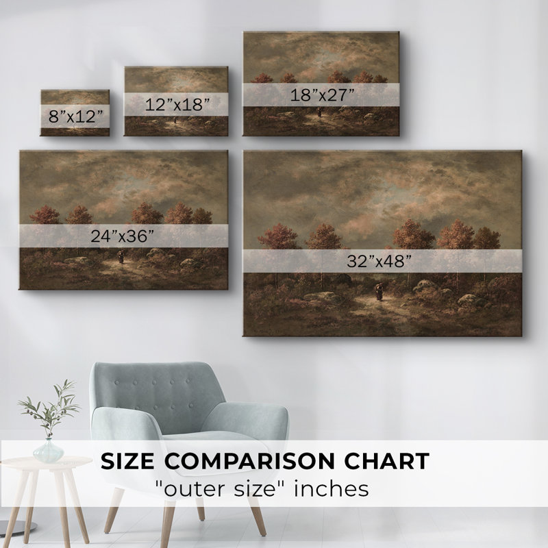 Paysages rétro-DLxxxi - Cavas enveloppés de galerie, 12 x 18