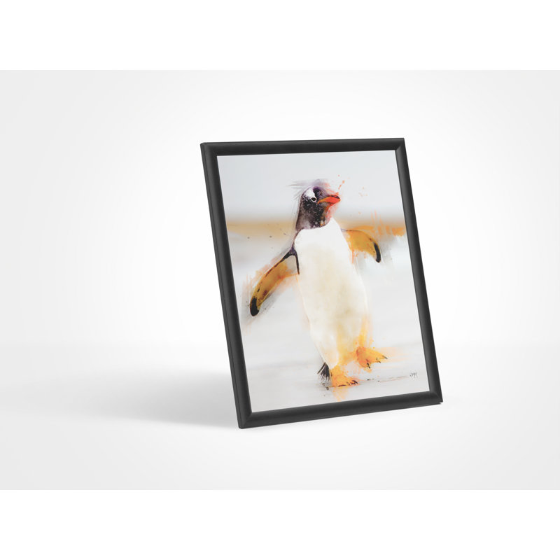 Pengiun Waddles - Single Picture Frame Painting on Wood
