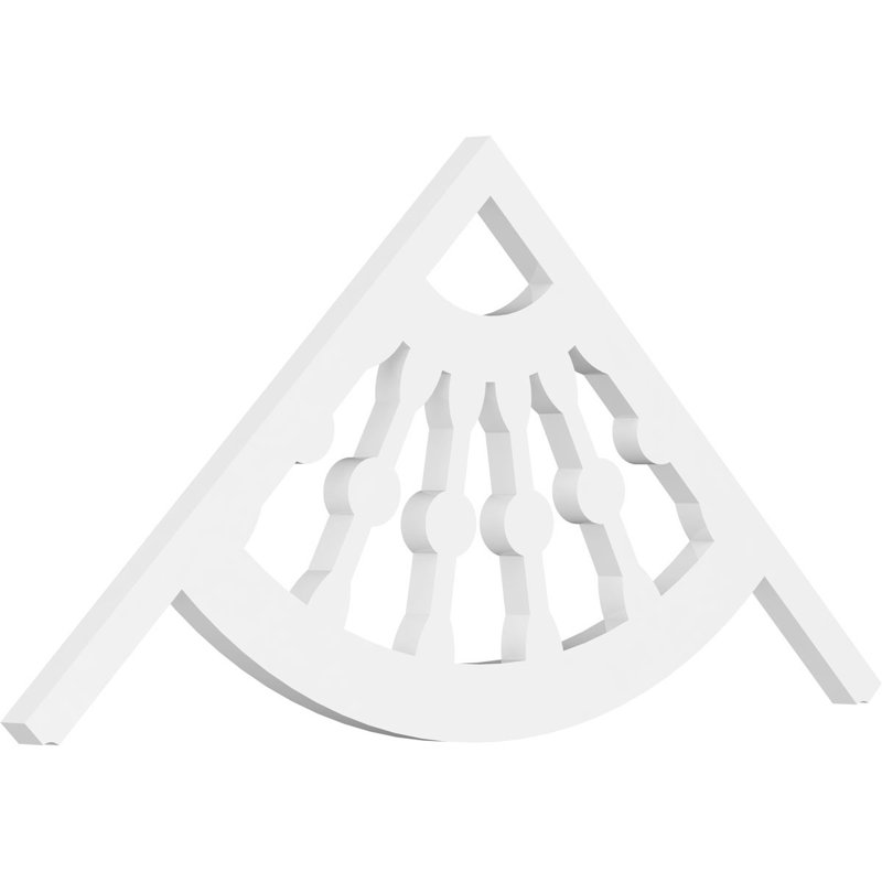 Pignon en uréthane à fronton Classic, H 16,5 po x l 36 po x P 1 po, 11/12