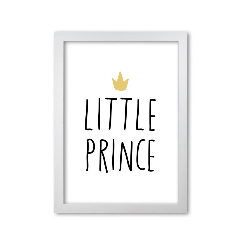 Little Prince - Print, White Grain Frame, 42 cm H x 30 cm W x 5 cm D
