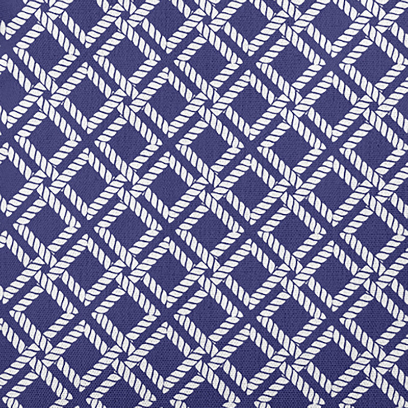 Coussin Nautical Nights, H 20 po x l 20 po, Bleu violacé géométrique