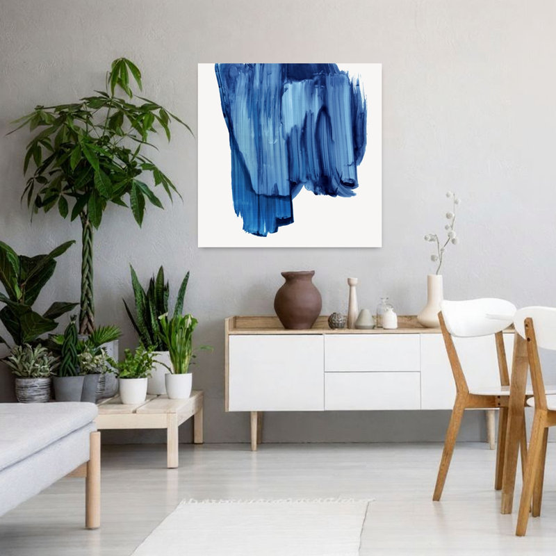 Aqua Mirage Abstract Bold Modern Art, 36" H x 36" W
