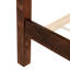 Lit avec tête de lit et pin en noyer, structure en bois plateforme confortable, finition noyer pour l'élégance-1249065841