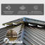 18 pi. L 12 pi. D Pavillon de jardin en aluminium