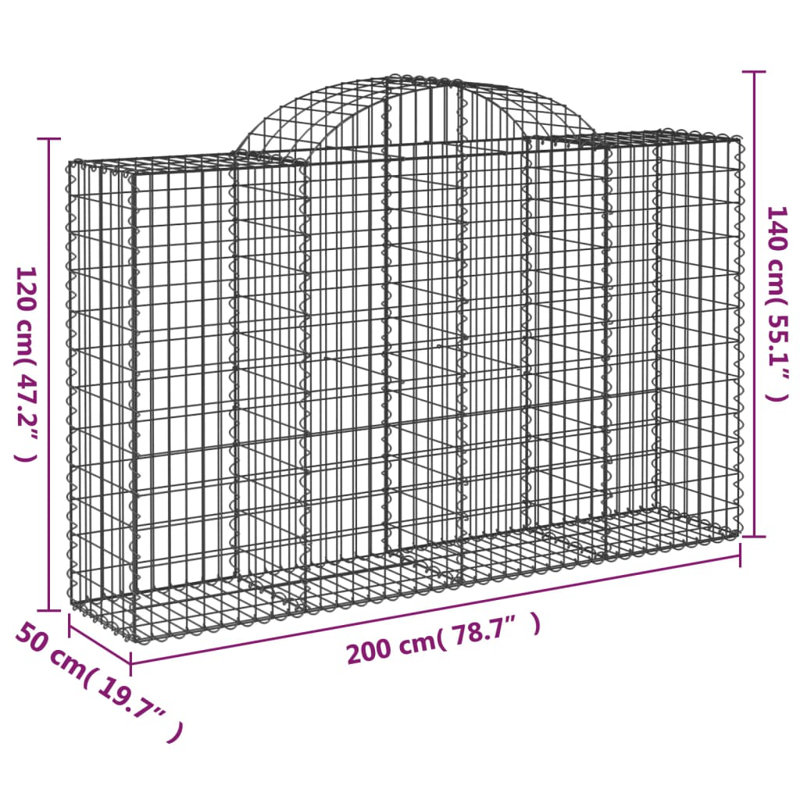 Fer galvanisé Vidaxl, H 55,1 po x l 78,7 po