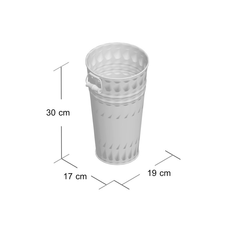 Metal Table Vase, Large
