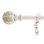 Sapienza Adjustable Bay Window Single Curtain Rod
