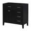 Meuble-lavabo 36 po sans lavabo, base d'armoire seulement, meuble-lavabo avec tiroirs, meuble-lavabo-1993835196