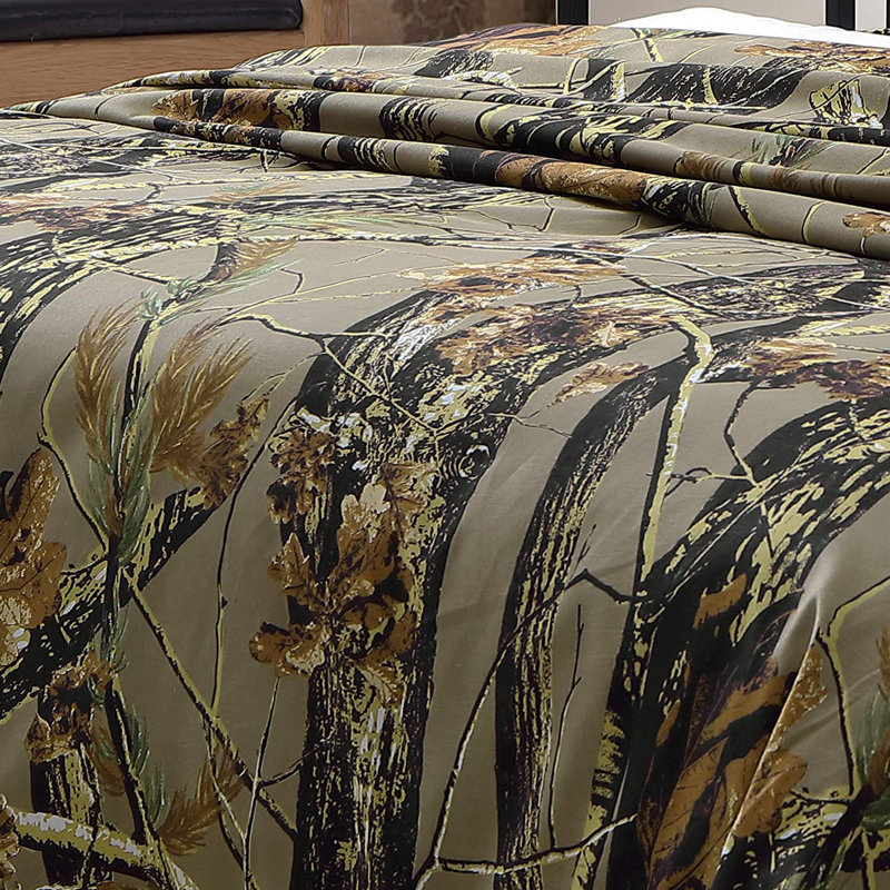 Microfiber Camouflage Sheet Set, RV Queen
