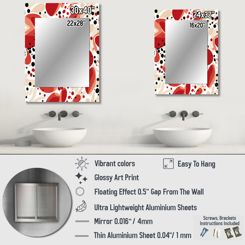 Weatherholt - Traditional Wall Mirror, 40 po x 30 po