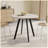 Modern minimalist circular dining table