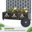 Boîte à fleurs en métal avec treillis et roues-1373308968-1355334590