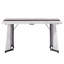 Grande table de salle à manger rectangulaire de 70,9 po, grand bureau imperméable en grain de marbre pour 8 personnes, table de salle à manger familiale de luxe avec pieds réglables