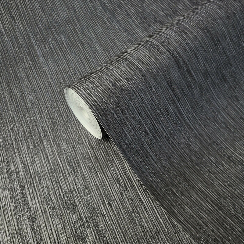 Papier peint texturé gris anthracite noir