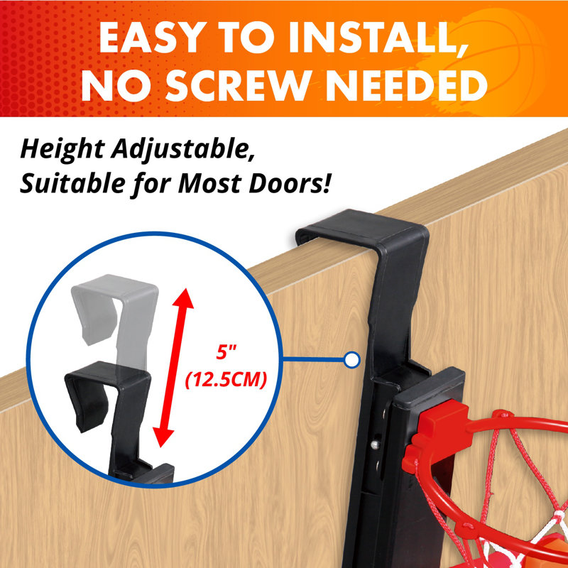 E-Jet Games 20'' W Over The Door Basketball Hoop