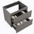 Wall Mount Cabinet WITHOUT Basin,Gray Color,With Two Drawers