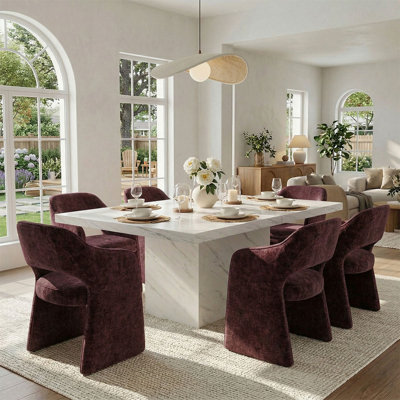 19" Seat Height Upholstered Dining Armchair