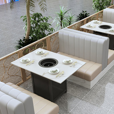 Modern Light Luxury Restaurant Bench Upholstered Bench