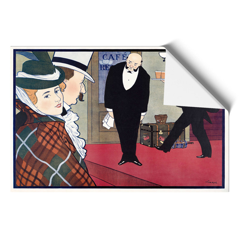 Two Waiters by Johann Georg van Caspel - Frameless Print, 21cm H x 30cm W x 0.1cm D
