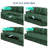 Felipe Large Corduroy U-Shaped Modular Sectional With Sleeper Bed, Dual Storage Chaises, And 9 Pillows, Wide Sofa With USB Charging-124392801