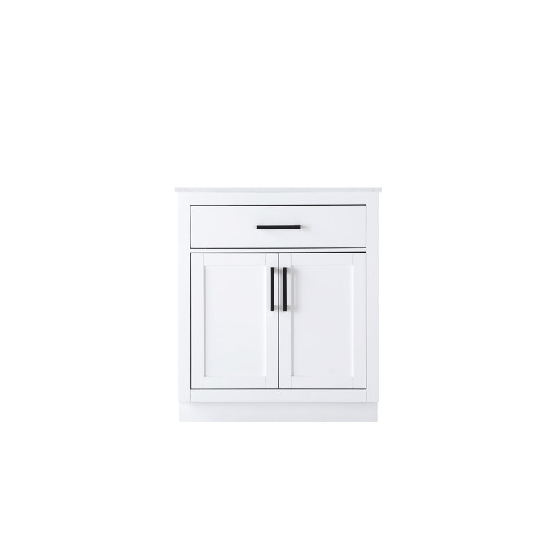 Meuble-lavabo simple 30 po Ahner, Blanc