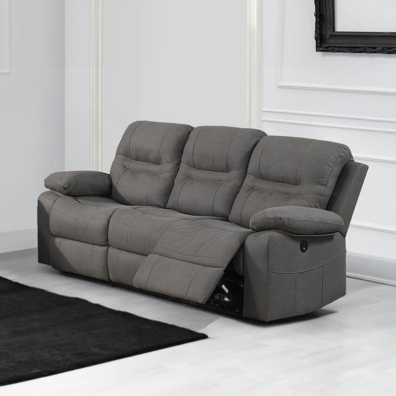 Callissa 84'' Faux Leather Reclining Sofa