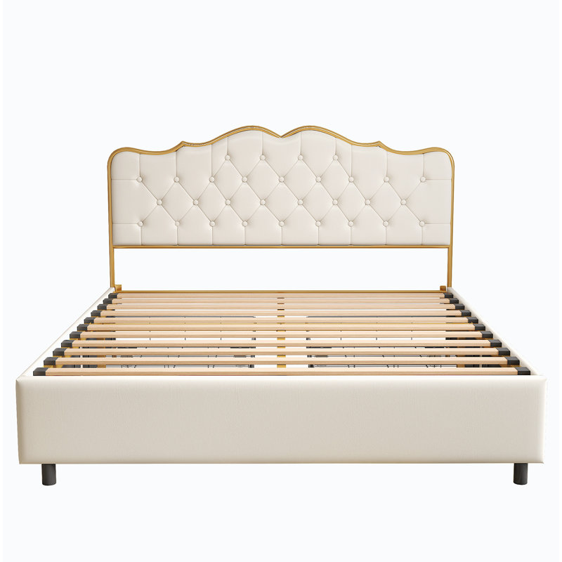 Queen Platform Bed Frame with Headboard
