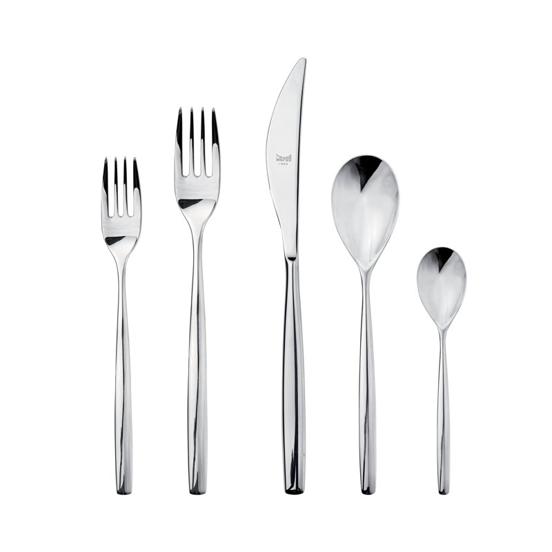 Stiria Flatware Set - 5 Pieces - Stainless Steel