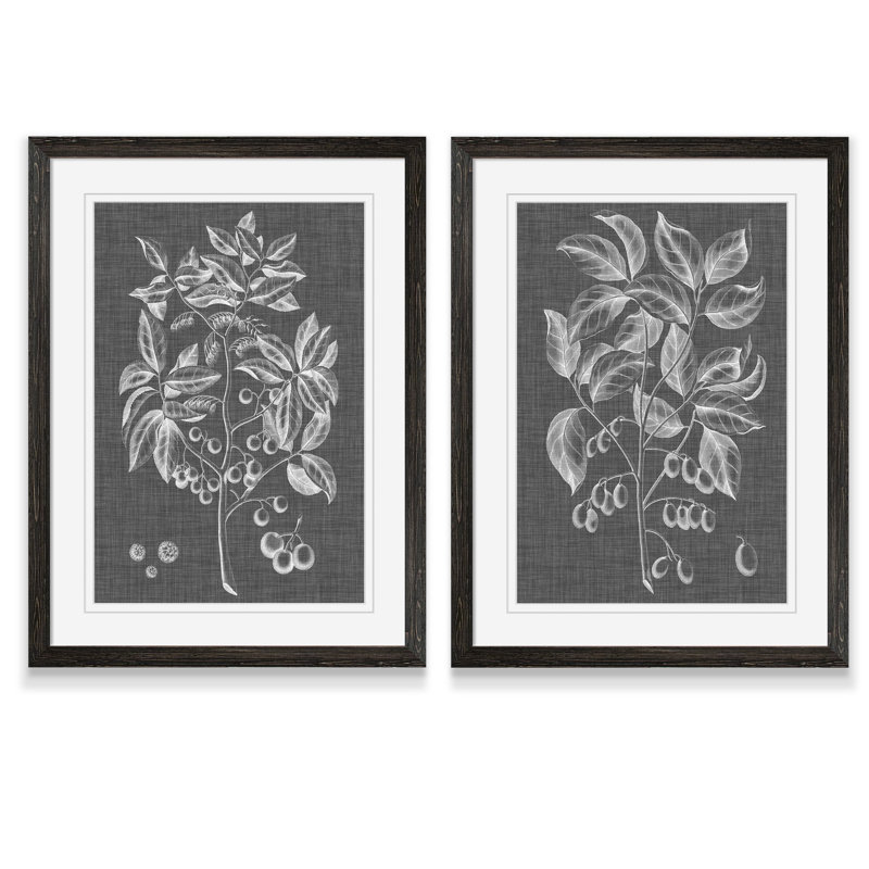 « tapis de feuillage v » par antonyme bunjamin (abe)-ensemble de 2 reproductions de photos sur toile, Blanc