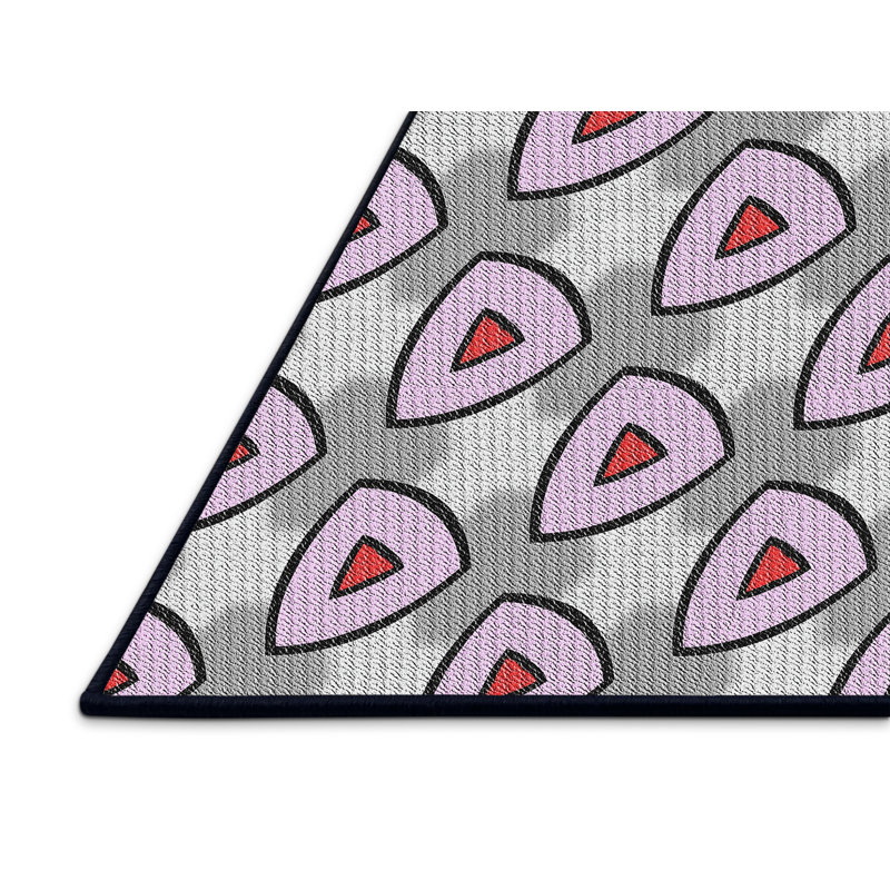 Tapis gris / violet Celia, Rectangle 6 pi x 9 pi