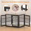 Mobilier de cage robuste pour chien, table de bout décorative pour animal de compagnie, meubles de chenil en bois pour l'intérieur-91299049-101092132