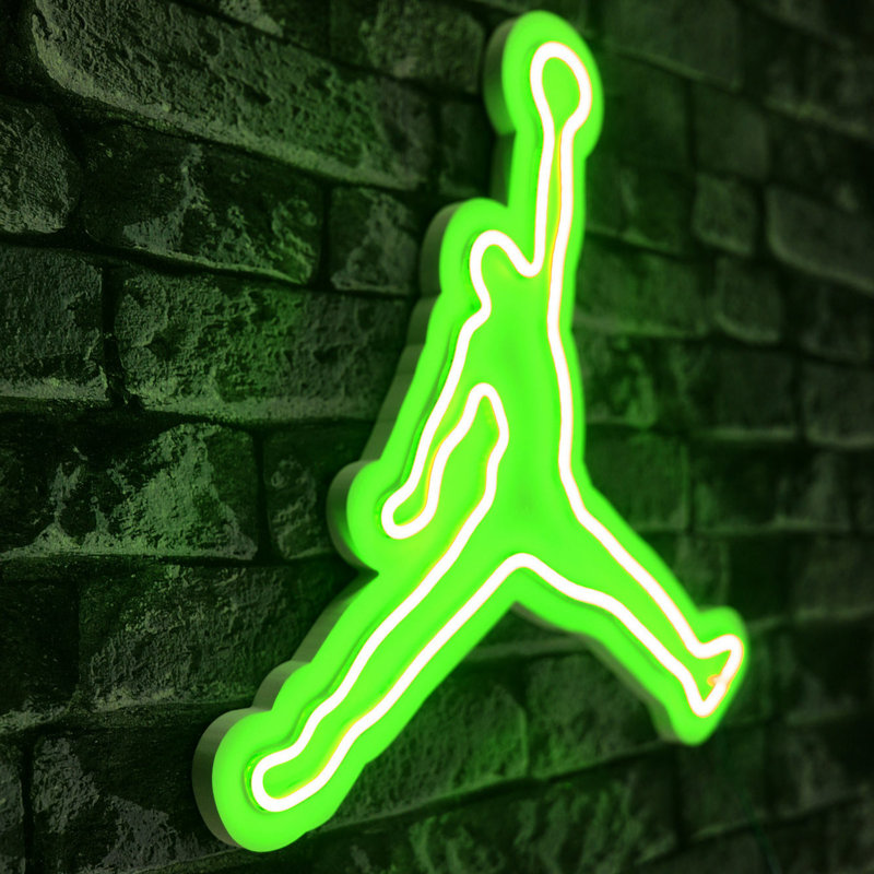 Flexible Neon LED Strip Lights, Green, 16.5 x 15.7 x 0.8 inches | IP67 Waterproof, PVC Foam Template, 12V 4A Adaptor | Perfect for Home Decor, Parties & Events | Energy Efficient 20.16 Watts
