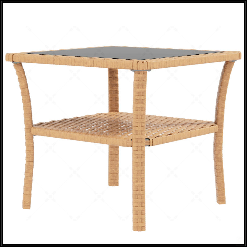 Table d'appoint en rotin