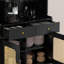 Buffet en bois manufacturé noir + rotin-1589383880-1589383886