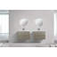 Ensemble 2 pièces de miroirs de salle de bain/meuble-lavabo Barreras