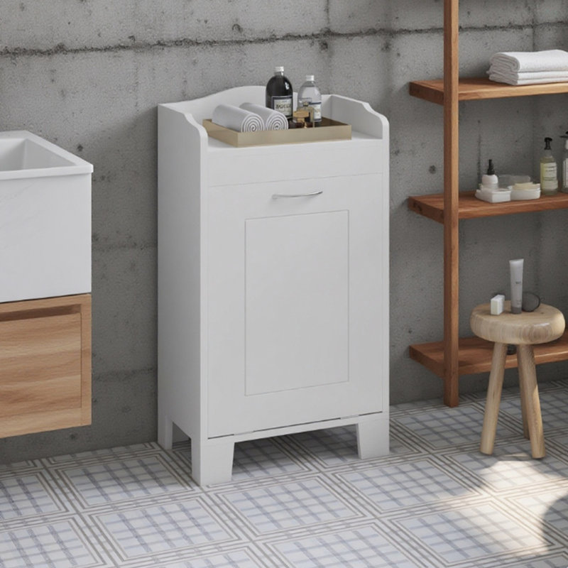 Panier à linge Out, panier à rangement autoportant, armoire de rangement pour salle de bain