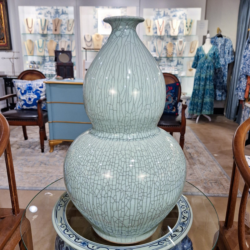 Vase en porcelaine craquelé