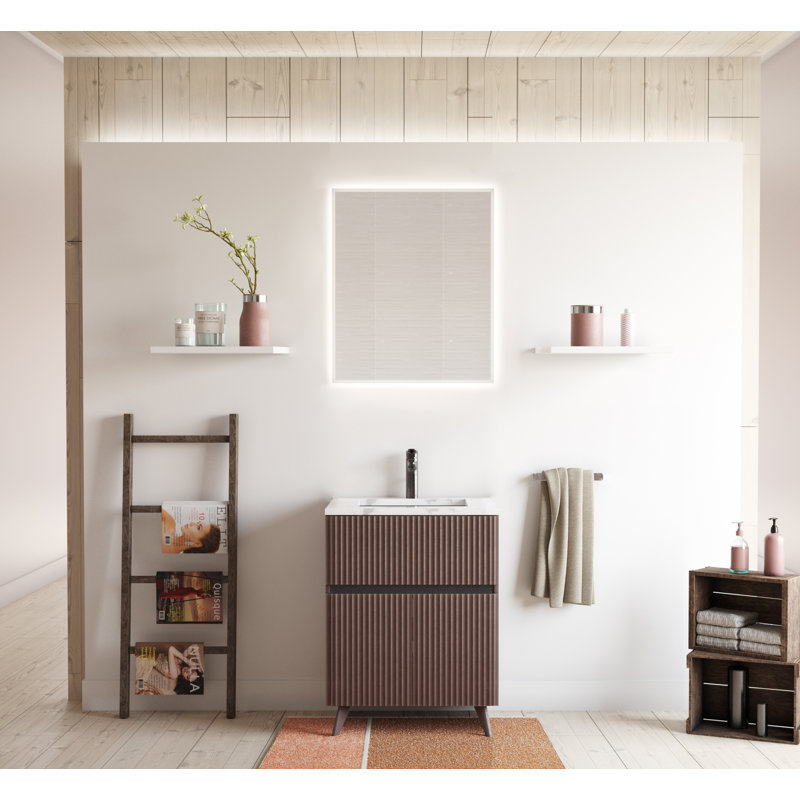 Ensemble de meuble-lavabo simple 30 po Arbon, Café