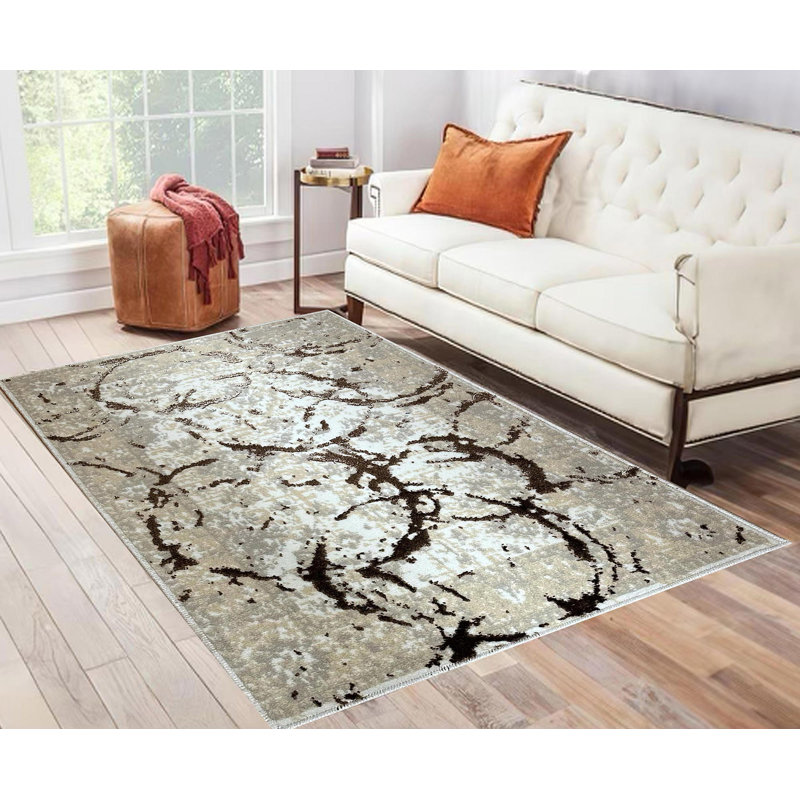 Tapis à motif abstrait Penina, Rectangulaire 2 pi x 3 pi
