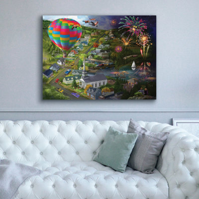 «Day and Night In The Valley» par Bigelow, illustrations sur toile