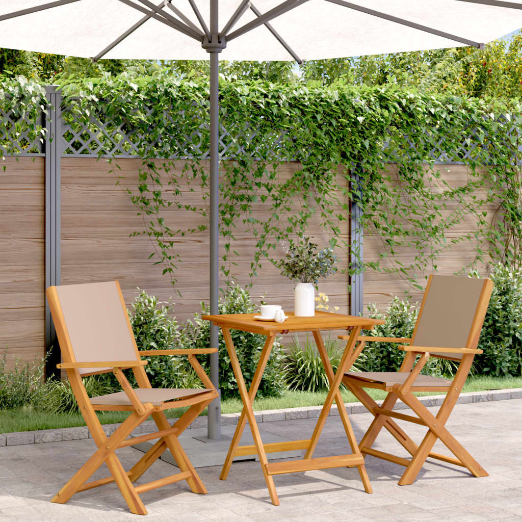 Mahaney Square 3 - Piece 2 - Person 60Cm L Outdoor Bistro Set