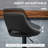 Kadaysha Swivel Upholstered Adjustable Height Counter Stool with Metal Frame-1098845285