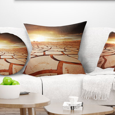 Coussin décoratif sécheresse Land Under Dark Skies
