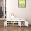Banc de rangement rembourré 10 paires de chaussures en mélange de lin-1923095208